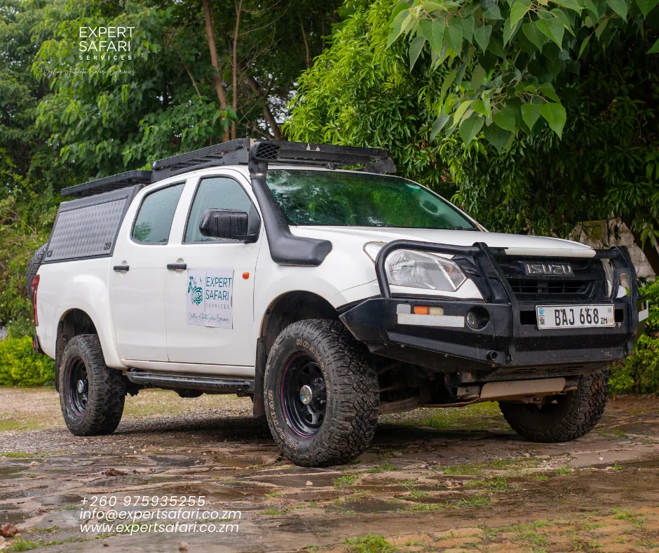 Isuzu safari truck fitted with a roof rack